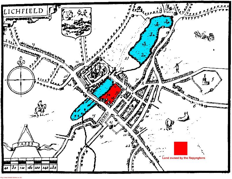 Lichfield-1610-map